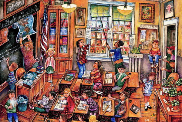 Evolución de las sesiones de aprendizaje desde el pizarrón tradicional hasta el aula moderna