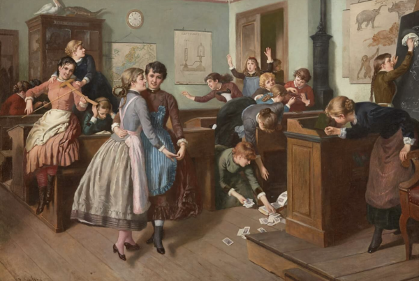 Ejemplo minimalista de cómo decorar una sala de clases para evitar distracciones